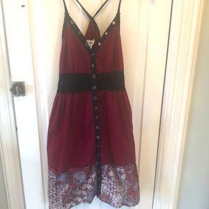 Ya boutique mini dress unique details.